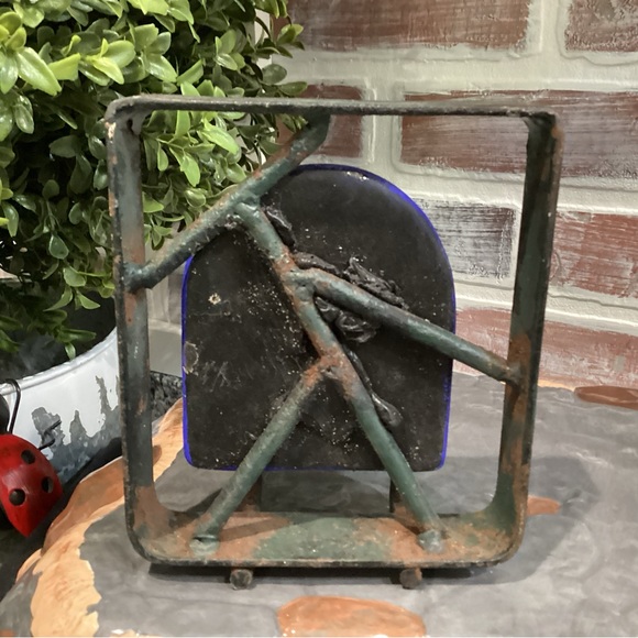 🔵 Extremely unique Mexico Art Decor Key Holder - Heavy Metal & Ceramic Crafted - Picture 7 of 11